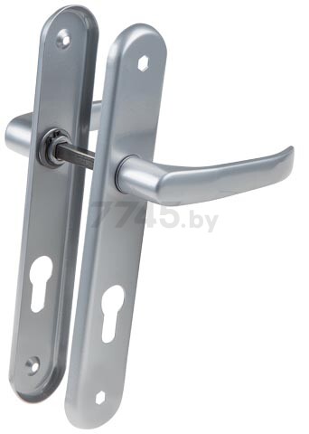 Ручка дверная на планке GAMAR Lenox 72WB серебро (1152046167816)