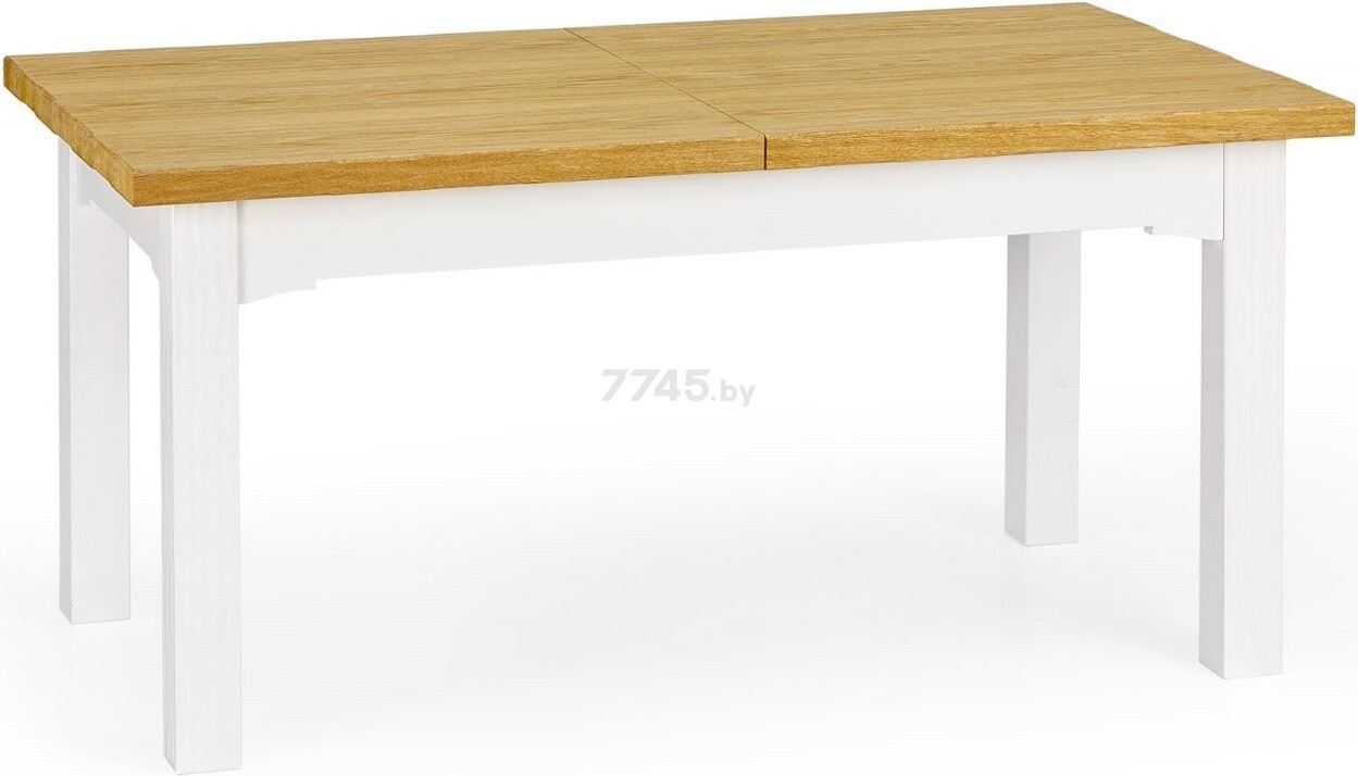 Стол кухонный HALMAR Leonardo белый/дуб медовый 160-250х90х77 см (V-PL-LEONARDO-ST)