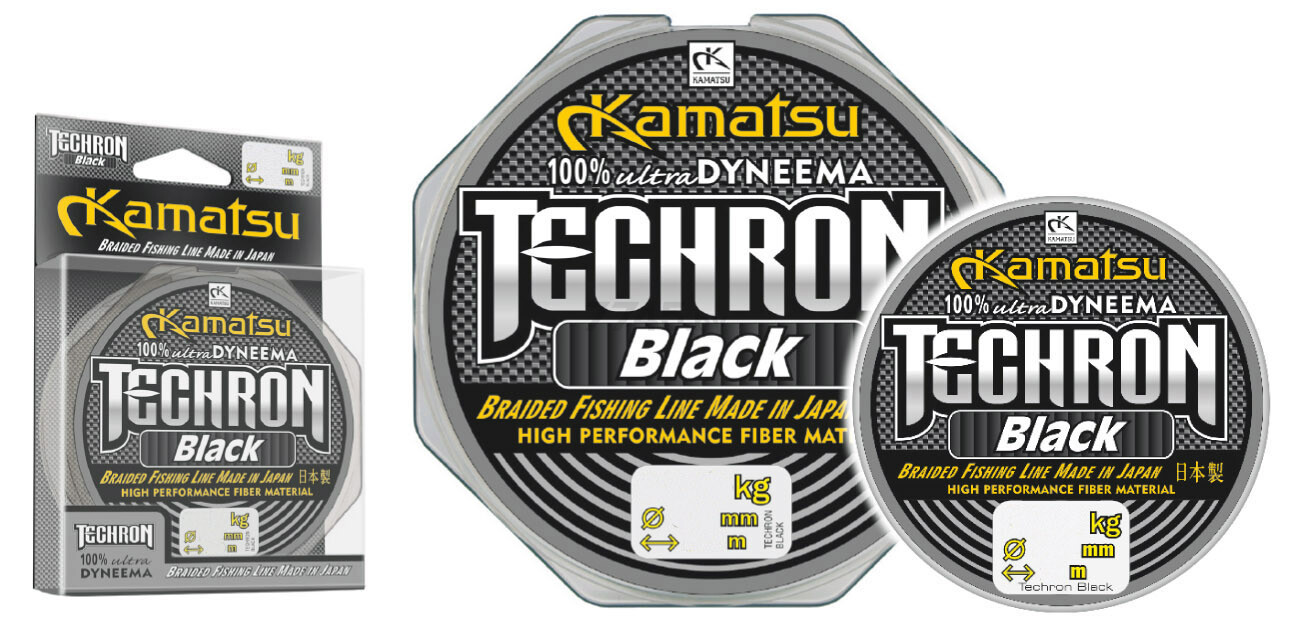 Леска плетеная KAMATSU Techron Black 0,10 мм/100 м (255100010)
