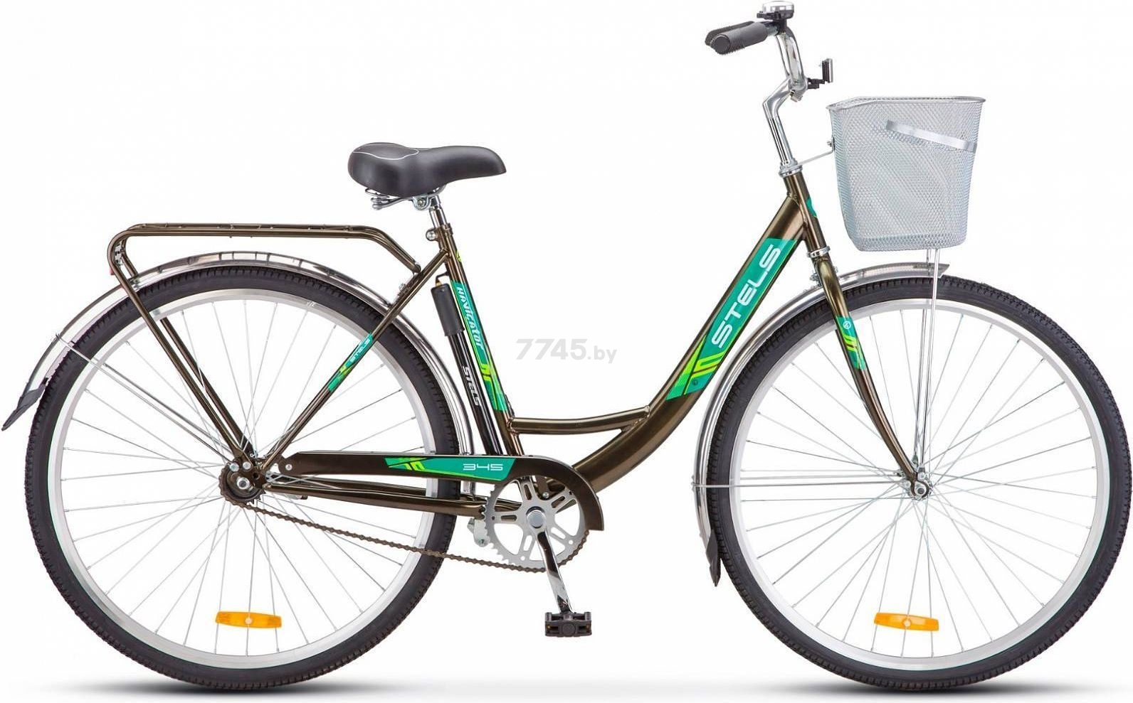 Велосипед городской STELS Navigator 345 Lady Z010 28" оливковый (LU078214)