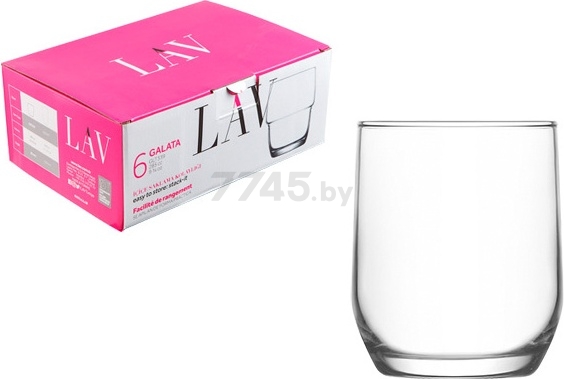 Набор стаканов для виски LAV Sude 6 штук 315 мл (LV-SUD15F) - Фото 2