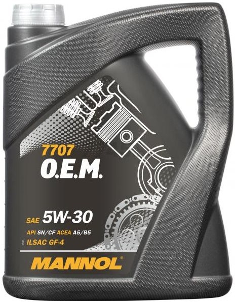 Моторное масло 5W30 синтетическое MANNOL 7707 OEM for Ford Volvo 5 л (51962)