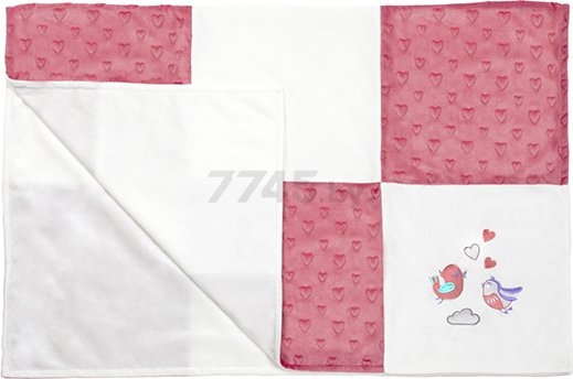 Одеяло BABYONO Minky 100х75 розовый (1411/01)