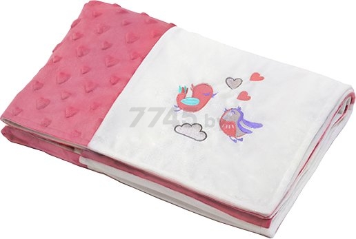 Одеяло BABYONO Minky 100х75 розовый (1411/01) - Фото 2