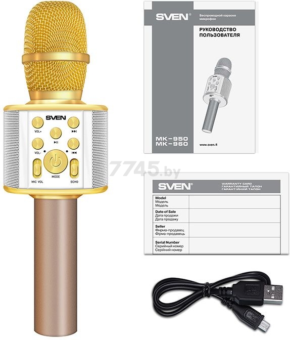 Микрофон-караоке SVEN MK-950 - Фото 6