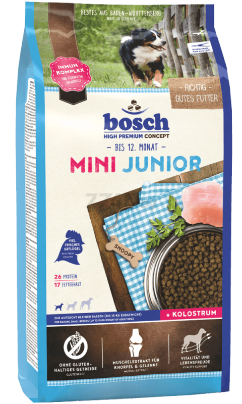 Сухой корм для щенков BOSCH PETFOOD Mini Junior птица 1 кг (4015598012980)