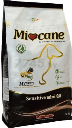 Сухой корм для собак MORANDO Miocane Sensitive Mini лосось 1,5 кг (8007520080118)
