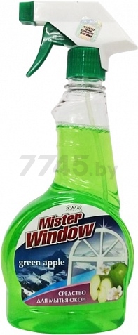 Средство для мытья окон MISTER WINDOW Зеленое яблоко 0,5 л (0411030731)