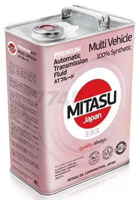 Масло трансмиссионное синтетическое MITASU Premium Multi Vehicle ATF 4 л (MJ-328-4)