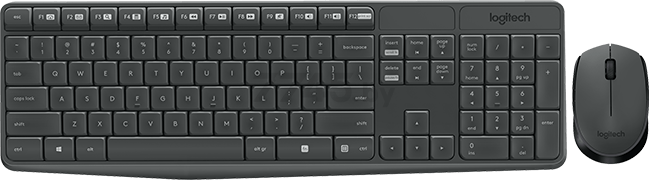 Комплект беспроводной клавиатура и мышь LOGITECH MK235 (920-007948) - Фото 2