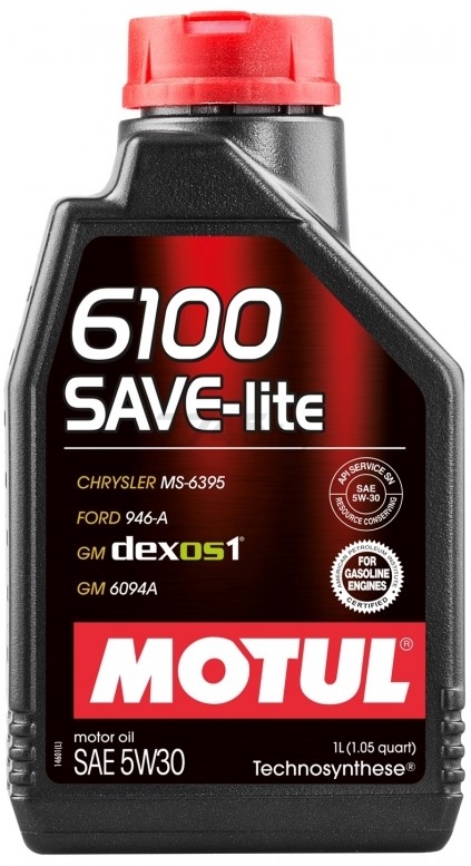 Моторное масло 5W30 полусинтетическое MOTUL 6100 Save-Lite 1 л (107956)