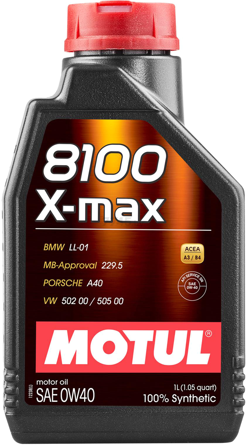 Моторное масло 0W40 синтетическое MOTUL 8100 X-Max 1 л (104531)