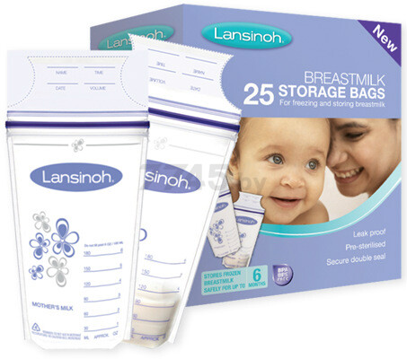 Пакеты для хранения молока LANSINOH 25 штук (44204)