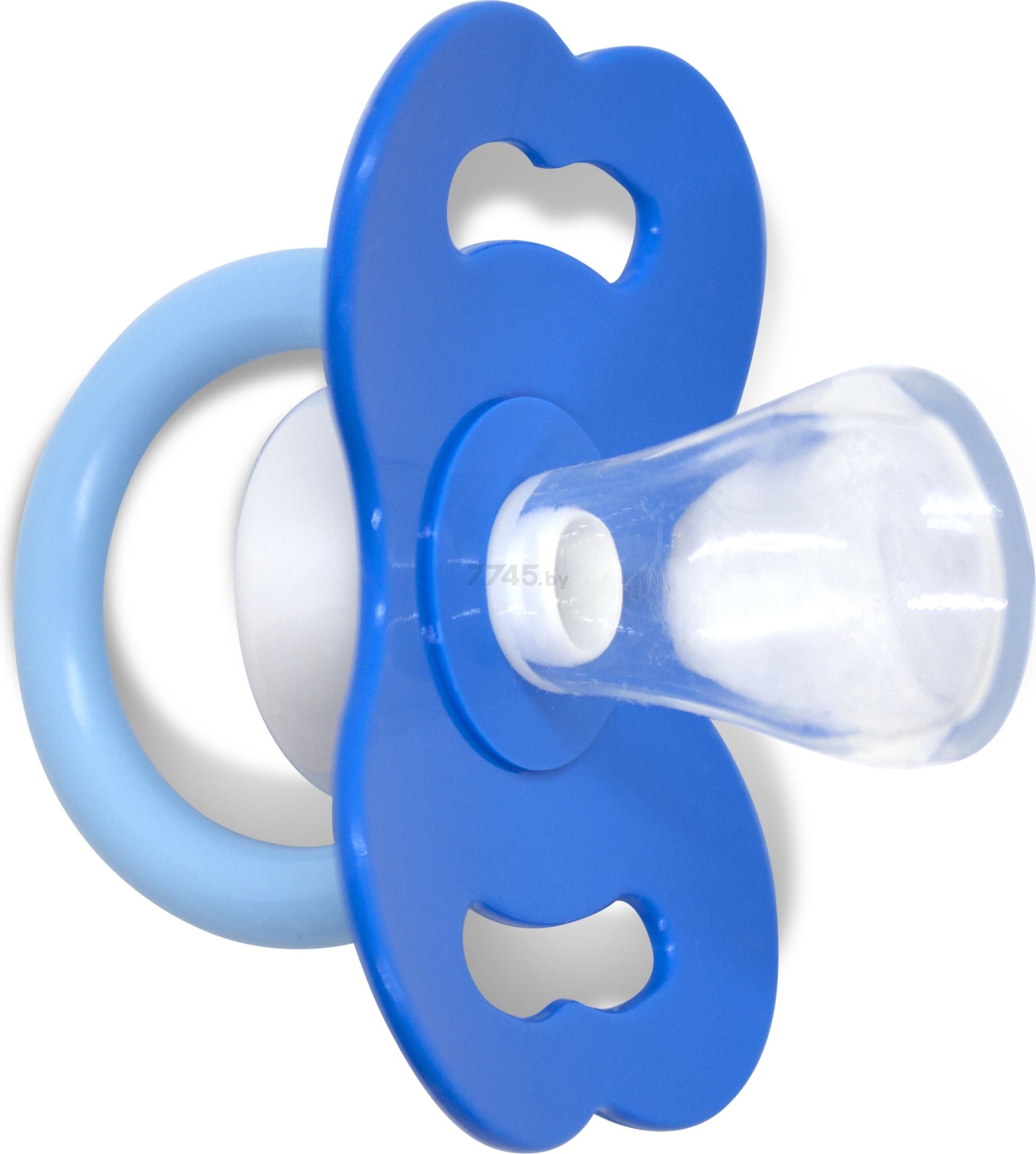 Пустышка силиконовая МАМА ТАМА ортодонтическая с 0 мес Матроскин синий (MT/017) - Фото 3