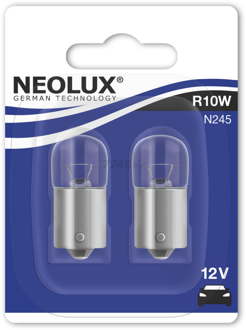 Лампа накаливания автомобильная NEOLUX Standard R10W 2 штуки (N245-02B) - Фото 2
