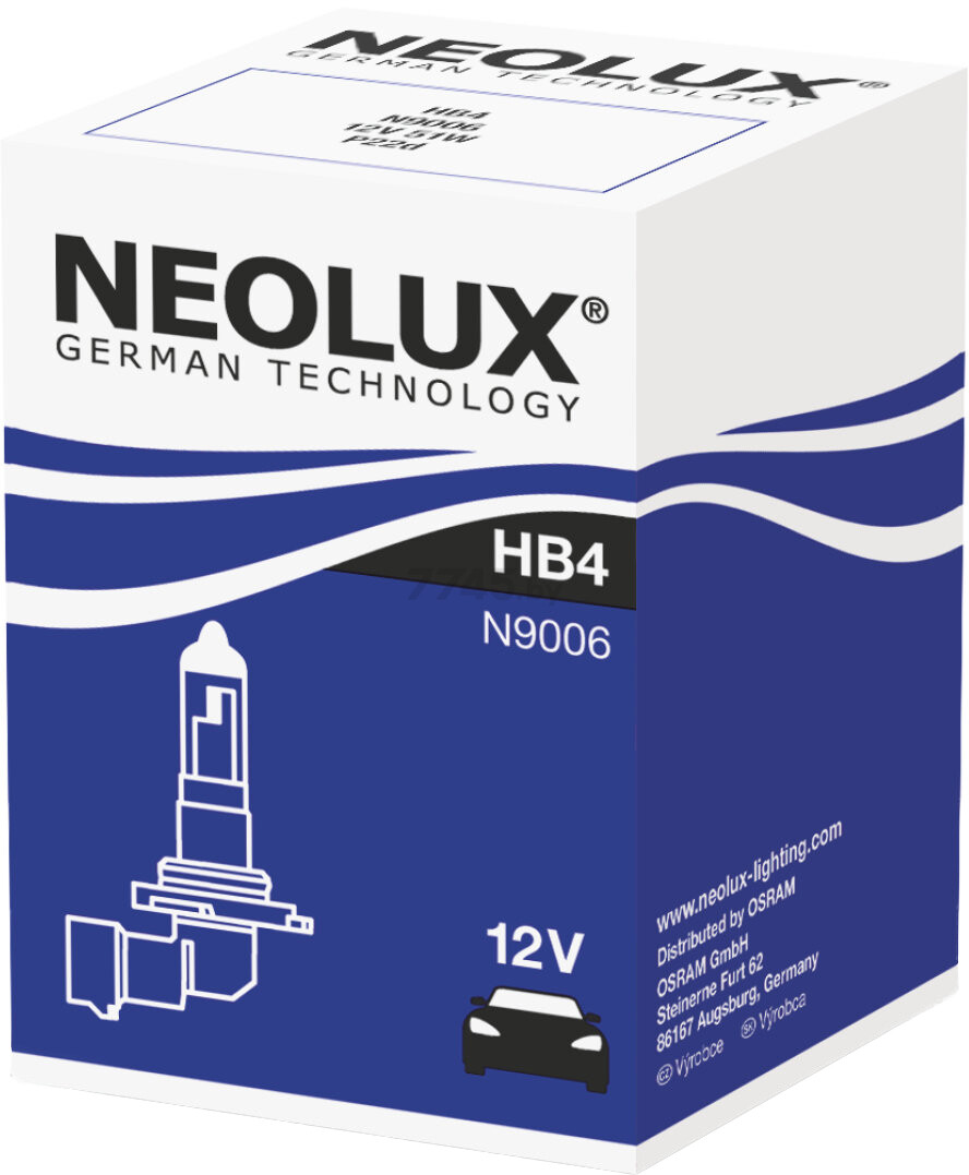 Лампа галогенная автомобильная NEOLUX Standard HB4 (N9006) - Фото 2