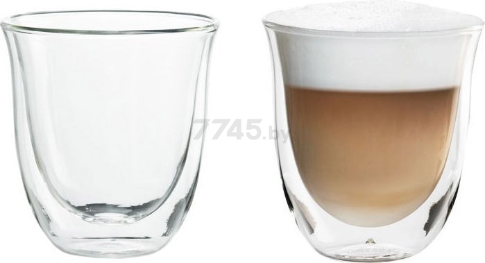 Набор стаканов DELONGHI Cappuccino с двойными стенками 2 штуки 190 мл