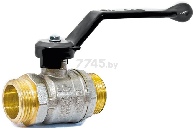 Кран шаровой 1/2" наружняя резьба рычаг LD PN 40 (LD47.305.15)