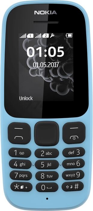 Мобильный телефон NOKIA 105 Dual Sim Blue (TA-1034)