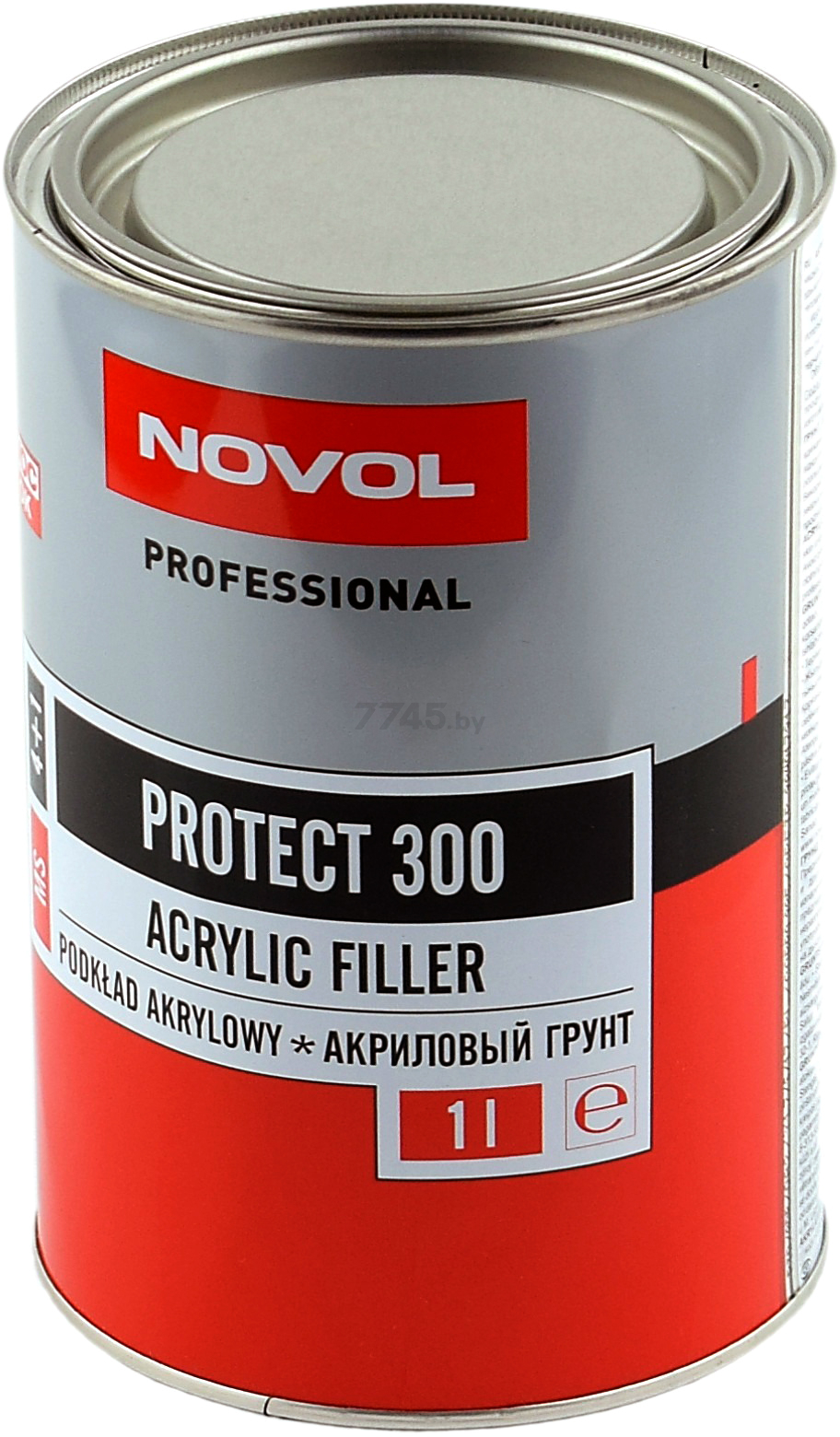 Грунт акриловый NOVOL Protect 300 серый 1 л (37011)
