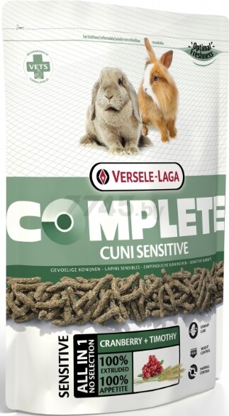 Корм для кроликов VERSELE-LAGA Cuni Sensitive Complete 0,5 кг (461310)