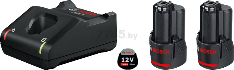 Комплект аккумулятор GBA 12,0 В 2 штуки и зарядное устройство GAL 12V-40 BOSCH Professional (1600A019R8)