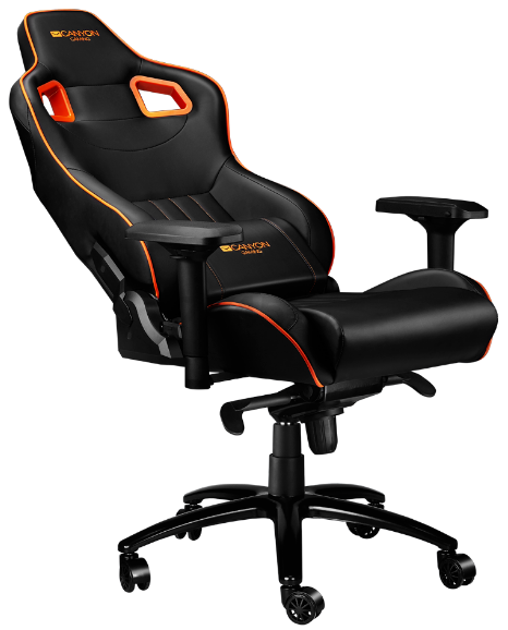 Кресло геймерское CANYON Corax CND-SGCH5 черно-оранжевое - Фото 5