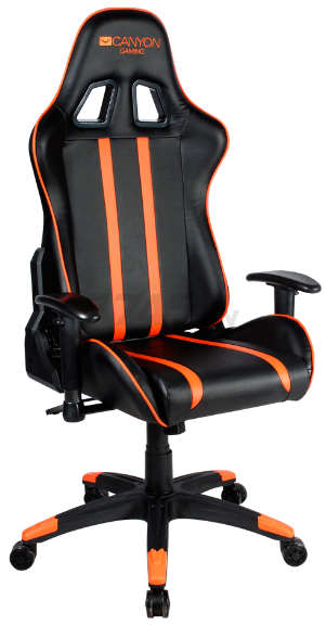 Кресло геймерское CANYON Fobos CND-SGCH3 черно-оранжевое - Фото 4