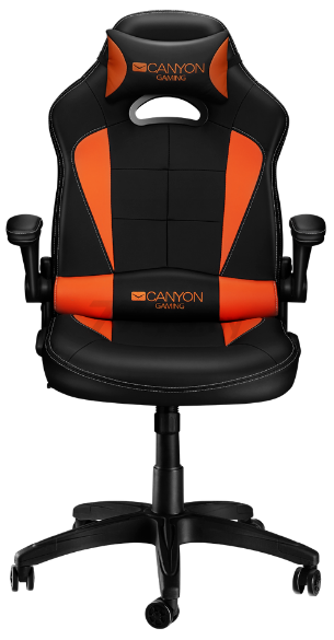 Кресло геймерское CANYON Vigil CND-SGCH2 черно-оранжевое - Фото 4