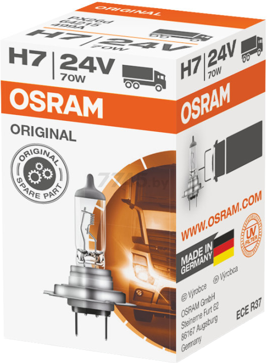 Лампа галогенная автомобильная OSRAM Original Line H7 (64215) - Фото 2