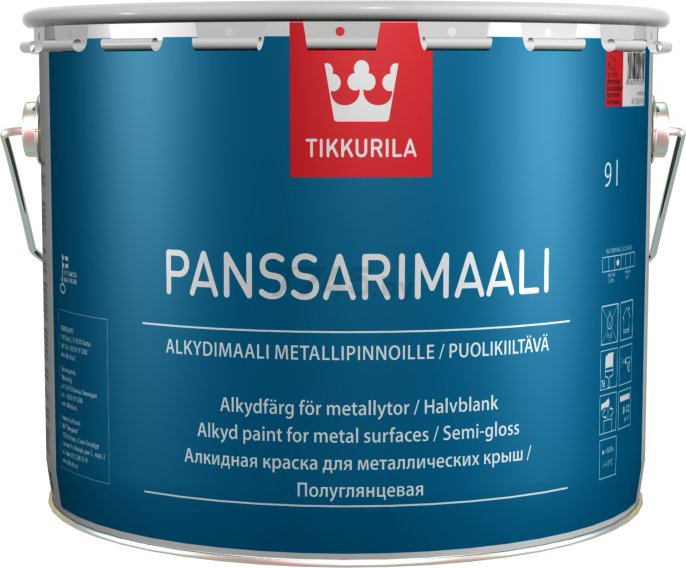 Краска алкидная TIKKURILA Panssarimaali База A 9 л (46060010160)
