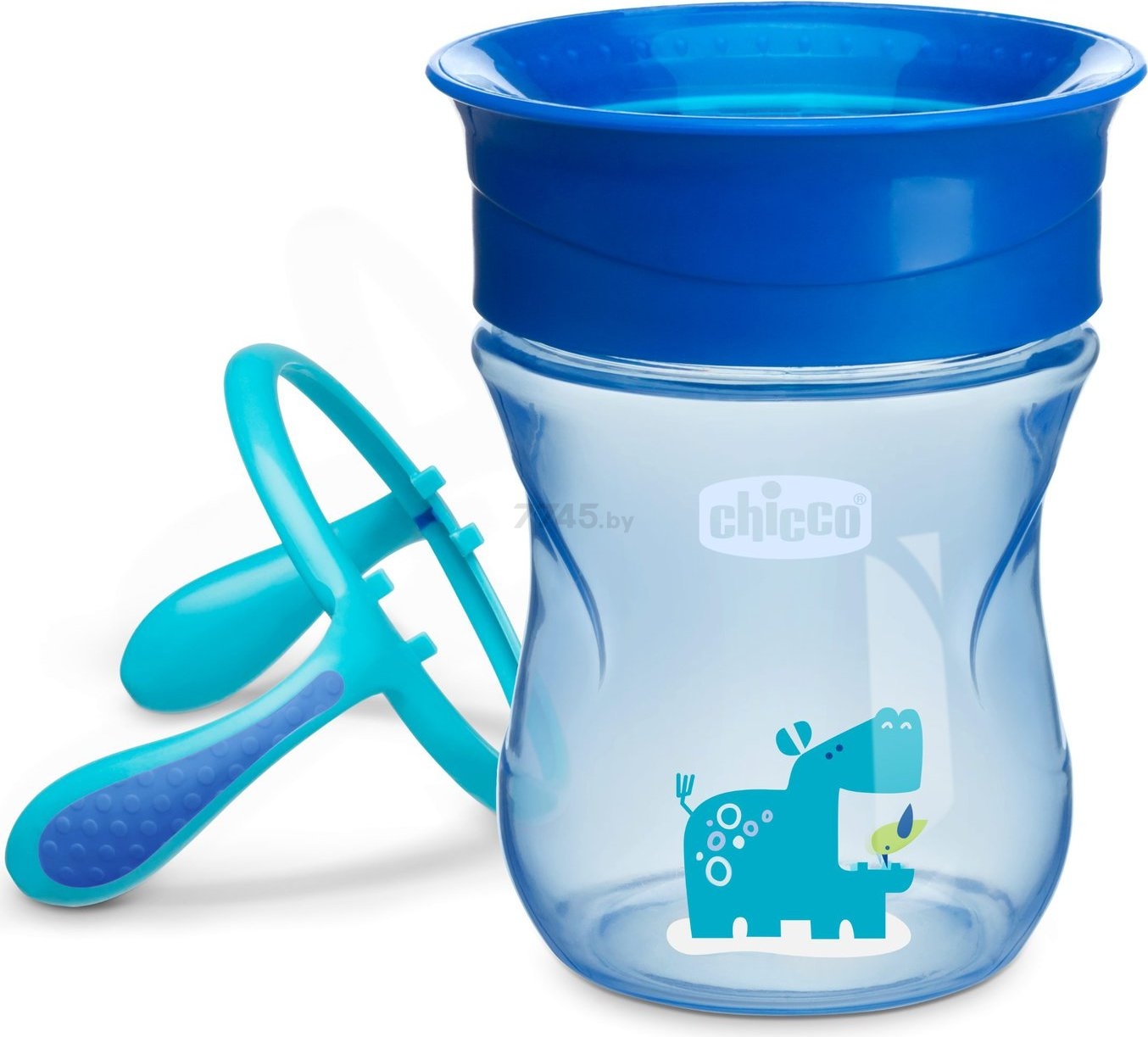 Поильник CHICCO Perfect Cup 200 мл с 12 мес голубой (00006951200050) - Фото 4