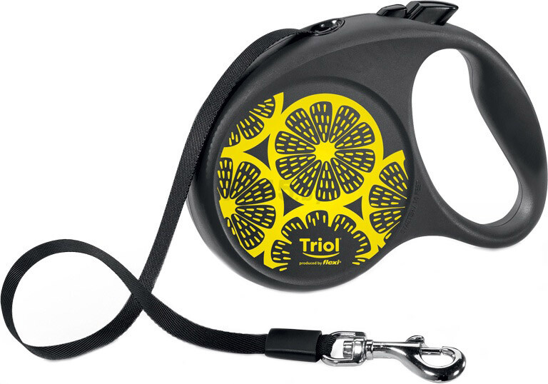 Поводок-рулетка для собак TRIOL Flexi Joy Lemon L лента 5 м до 50 кг (11101012)