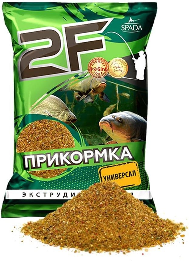 Прикормка рыболовная 2F Summer Универсал желтый выпечка/печенье 1 кг (2F-016)