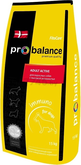 Сухой корм для собак PROBALANCE Immuno Adult Active 15 кг (4607004706639) - Фото 2