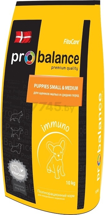 Сухой корм для щенков PROBALANCE Puppies Small&Medium 10 кг (4640011980524) - Фото 3