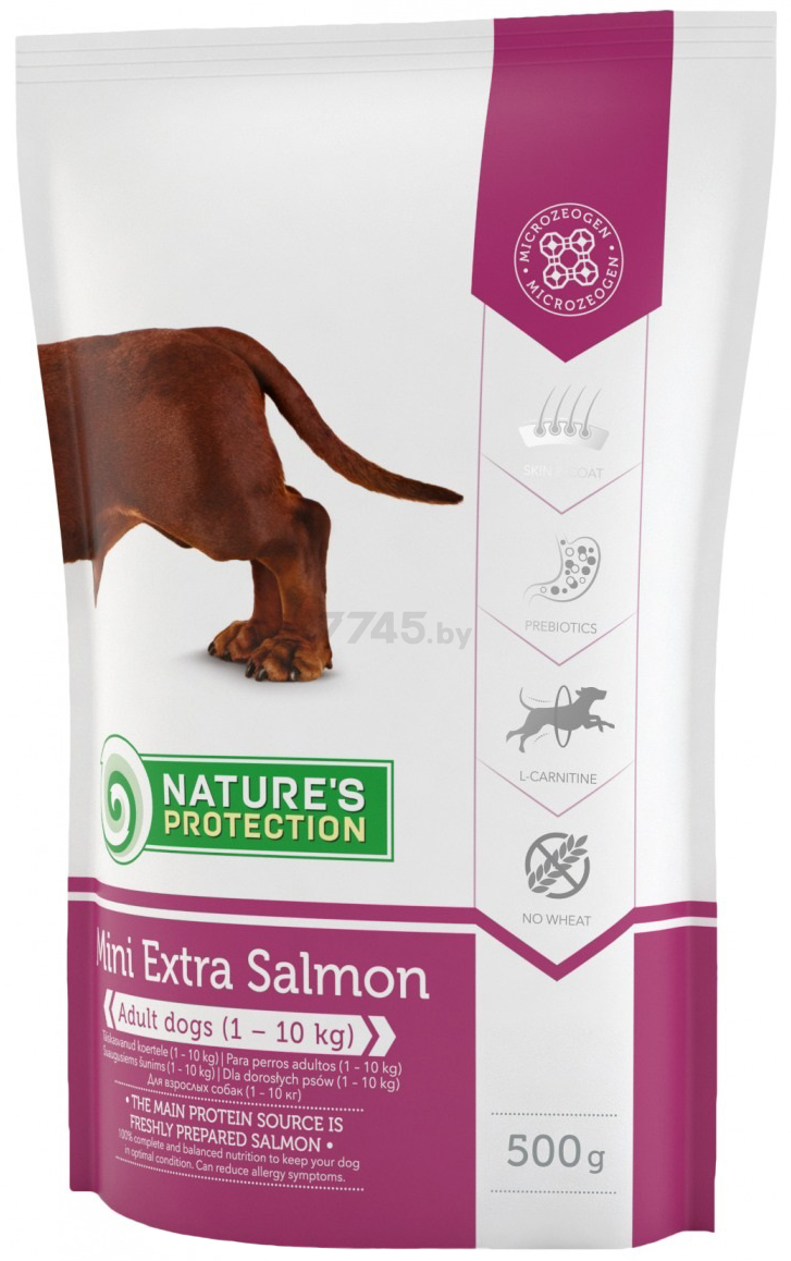 Сухой корм для собак NATURE'S PROTECTION Mini Extra лосось 0,5 кг (NPS45287) - Фото 3