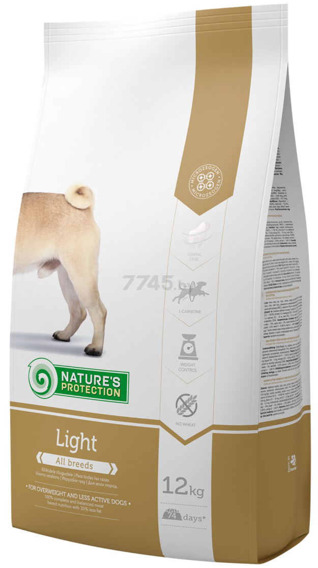 Сухой корм для собак NATURE'S PROTECTION Adult Light контроль веса 12 кг (NPS45661) - Фото 3
