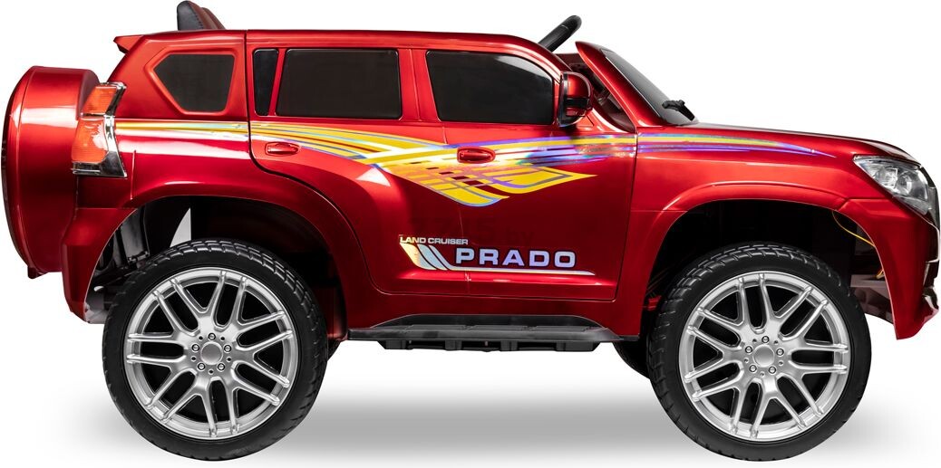 Электромобиль детский KIDSCARE Toyota Land Cruiser Prado красный - Фото 8