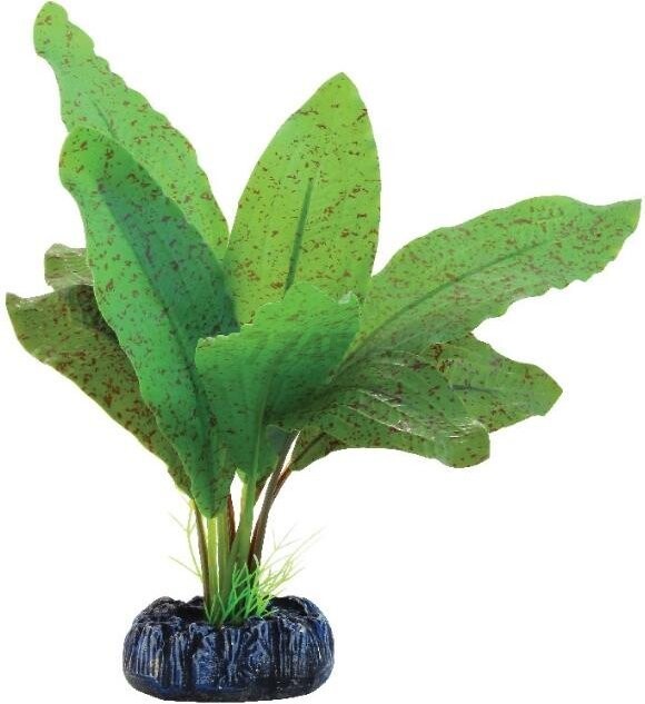 Растение искусственное для аквариума REPTI-ZOO Эхинодорус крапчатый 13 см (74044176)