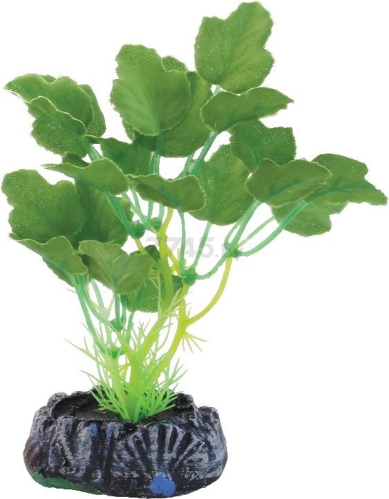 Растение искусственное для аквариума REPTI-ZOO Гидрокотила 7 см (74044172)