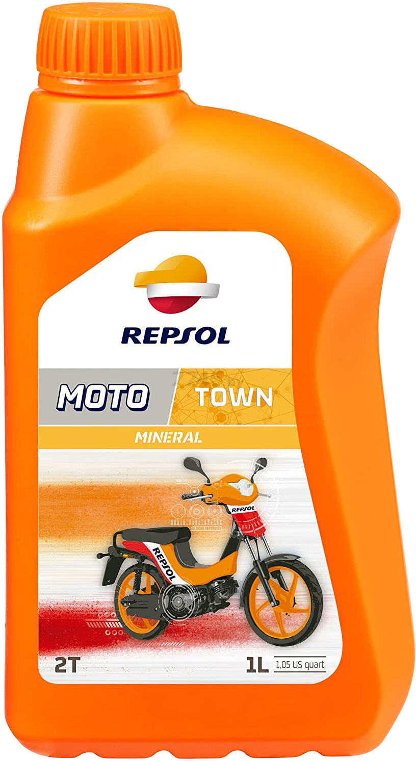 Масло двухтактное минеральное REPSOL Moto Town 2T 1 л (RP151X51)