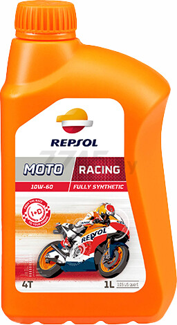 Масло четырехтактное 10W60 синтетическое REPSOL Moto Racing 4T 1 л (RP160G51)