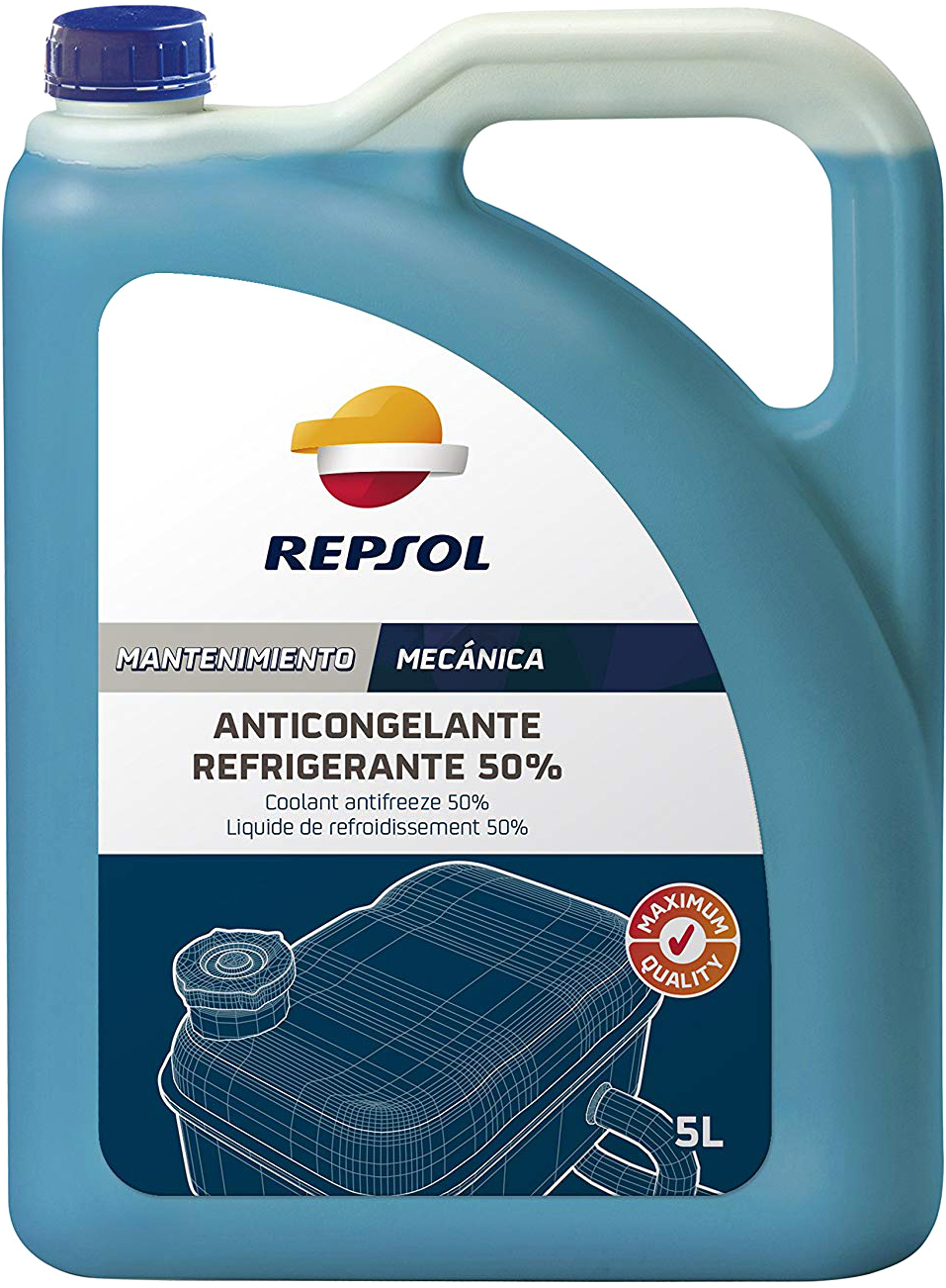 Антифриз G11 синий REPSOL 50% Coolant 5 л (RP700W39)