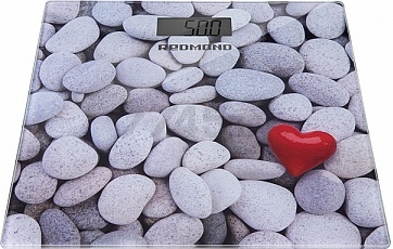 Весы напольные REDMOND RS-751 Камни с сердцем - Фото 3