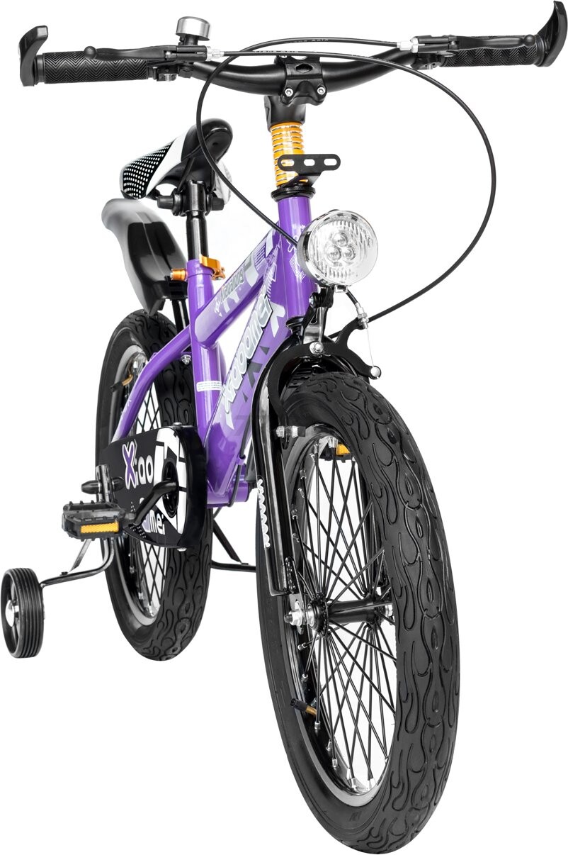 Велосипед детский RS Niki 18" фиолетовый - Фото 6