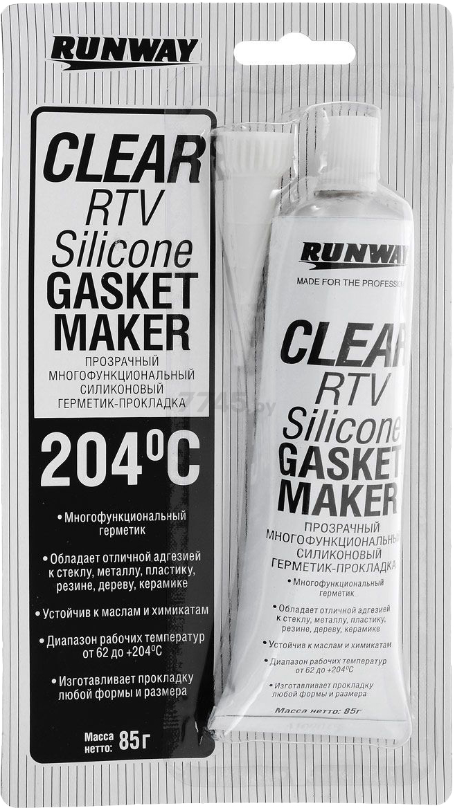 Герметик RUNWAY Clear RTV Silicone Gasket Maker 85 г (RW8502)