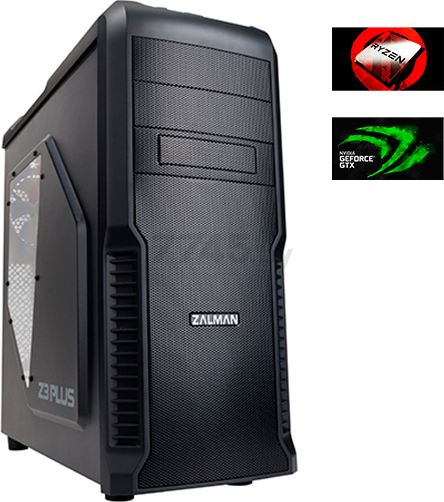 Компьютер N-TECH-A-X-060 (Ryzen 5 1400/B350/8GB/1000Gb/GTX1060 6GB/DVD-RW/600W Zalman)