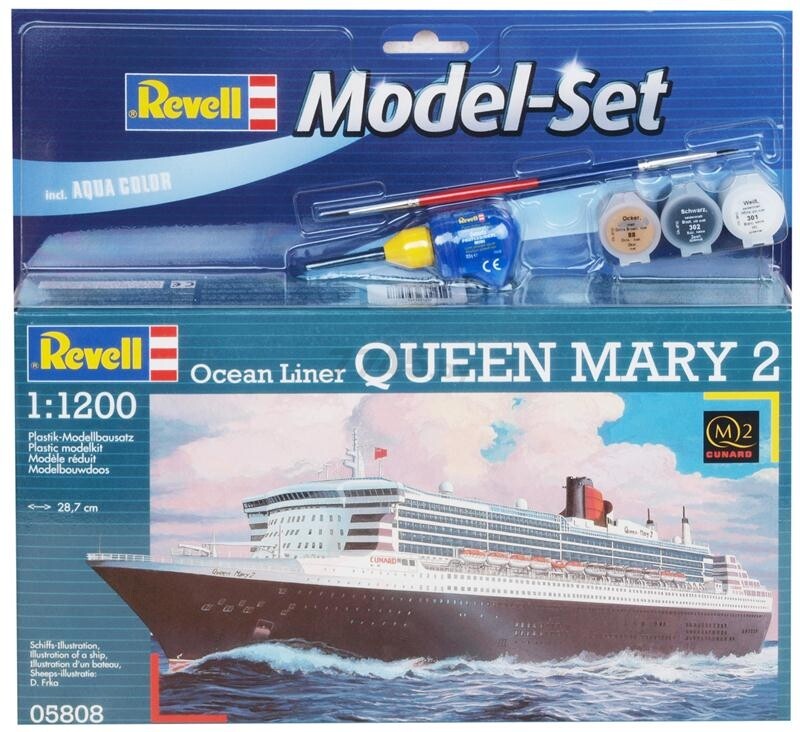 Сборная модель корабля REVELL Океанский лайнер Queen Mary 2 1:1200 (65808) - Фото 2