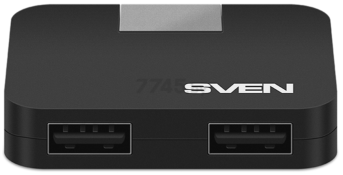 USB-хаб SVEN HB-677 Black - Фото 3